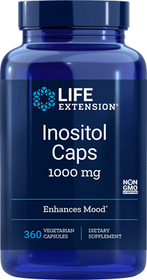 Inositol Caps (1000 mg) - 360 Vegetarian Capsules
