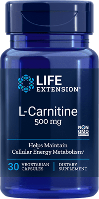 L-Carnitine (500 mg) - 30 Vegetarian Capsules
