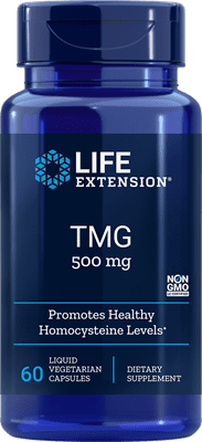 TMG (500 mg) - 60 Liquid Vegetarian Capsules
