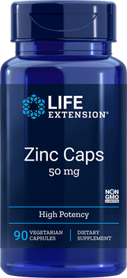 Zinc Caps (50 mg) - 90 Vegetarian Capsules